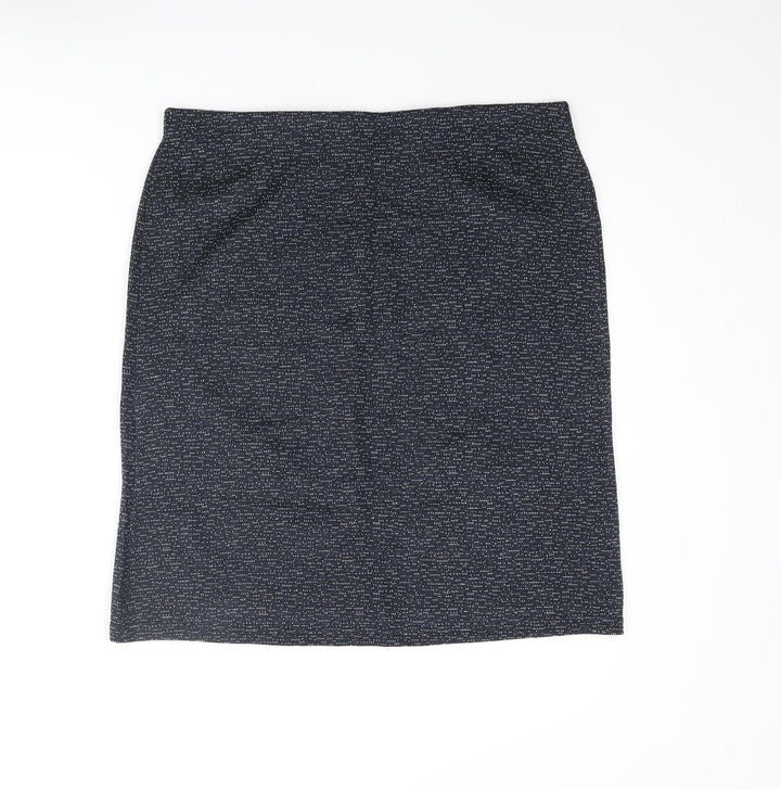 Pinns Womens Blue Polyester Straight & Pencil Skirt Size 16