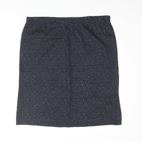 Pinns Womens Blue Polyester Straight & Pencil Skirt Size 16