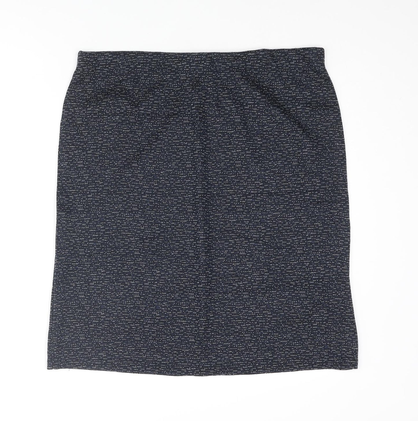 Pinns Womens Blue Polyester Straight & Pencil Skirt Size 16