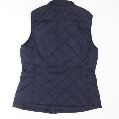 Miss Moly Womens Blue Gilet Coat Size M Zip