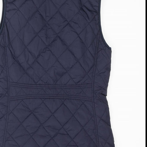 Miss Moly Womens Blue Gilet Coat Size M Zip
