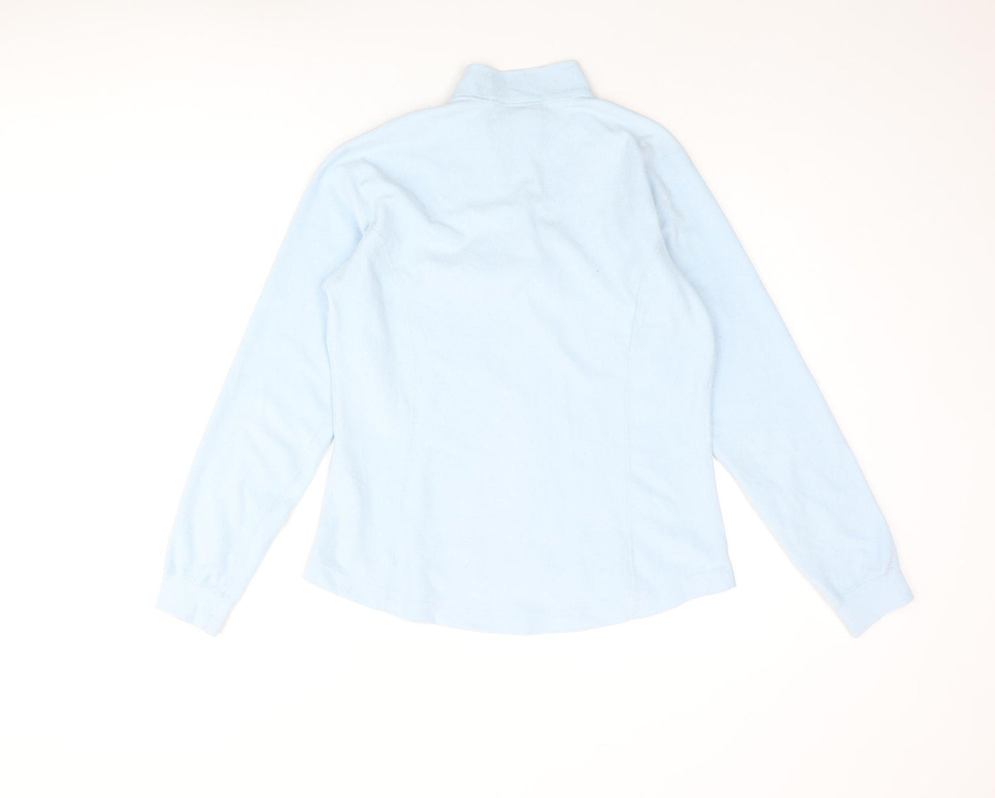 Cross Womens Blue Polyester Pullover Sweatshirt Size 12 Zip