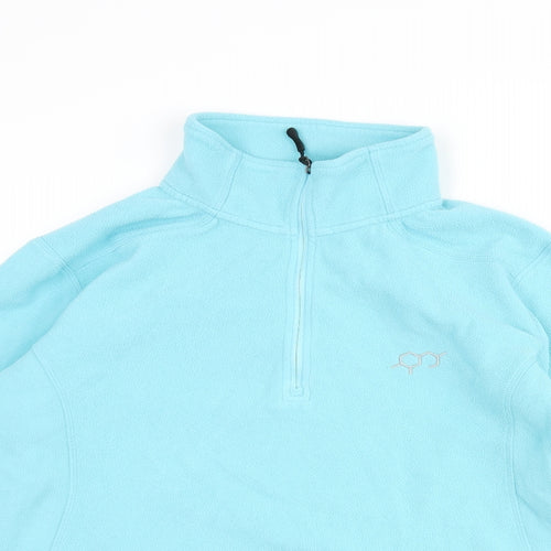 Technicals Womens Blue Polyester Pullover Sweatshirt Size 16 Zip