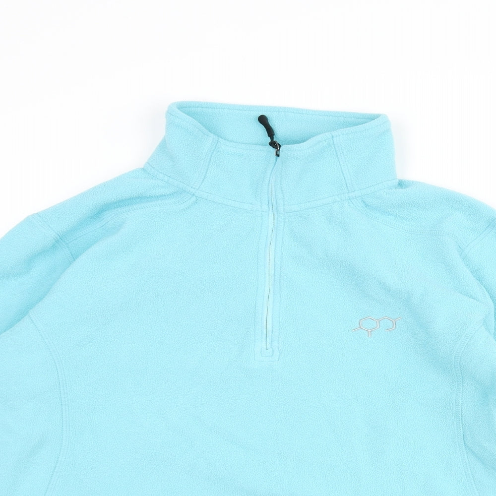 Technicals Womens Blue Polyester Pullover Sweatshirt Size 16 Zip