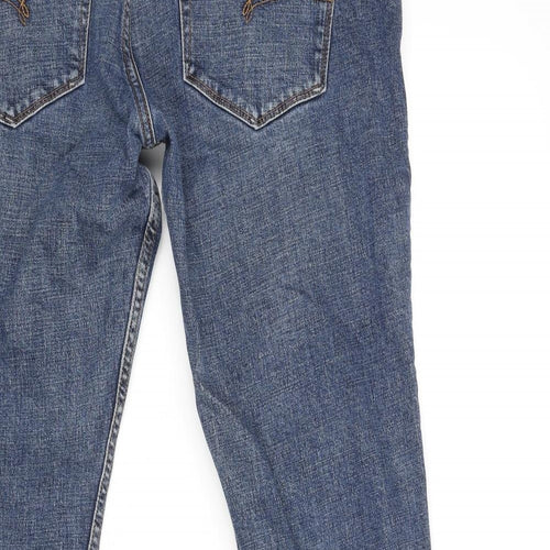 NEXT Mens Blue Cotton Straight Jeans Size 34 in L29 in Regular Zip