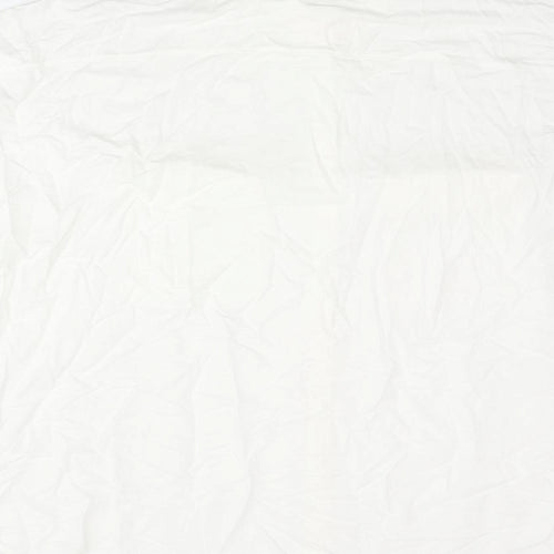 Marks and Spencer Womens White Viscose Basic Button-Up Size 22 Collared