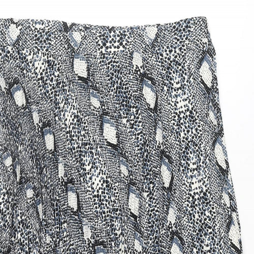Marks and Spencer Womens Multicoloured Animal Print Polyester Pleated Skirt Size 24 - Snake Print