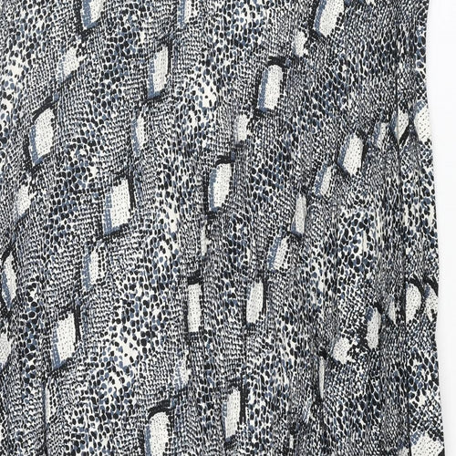 Marks and Spencer Womens Multicoloured Animal Print Polyester Pleated Skirt Size 24 - Snake Print