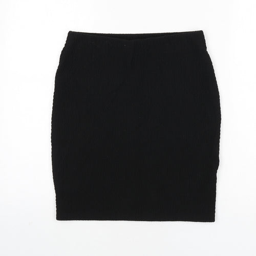 Marks and Spencer Womens Black Polyester Bandage Skirt Size 8
