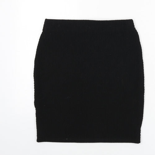Marks and Spencer Womens Black Polyester Bandage Skirt Size 8