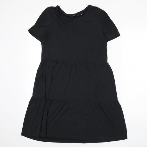 VERO MODA Womens Black Modal A-Line Size M Round Neck Pullover