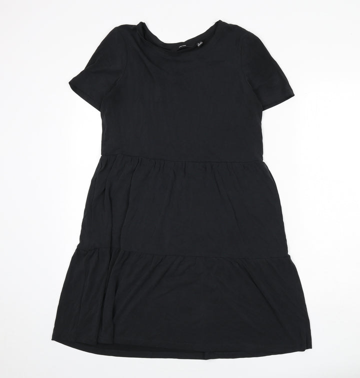 VERO MODA Womens Black Modal A-Line Size M Round Neck Pullover