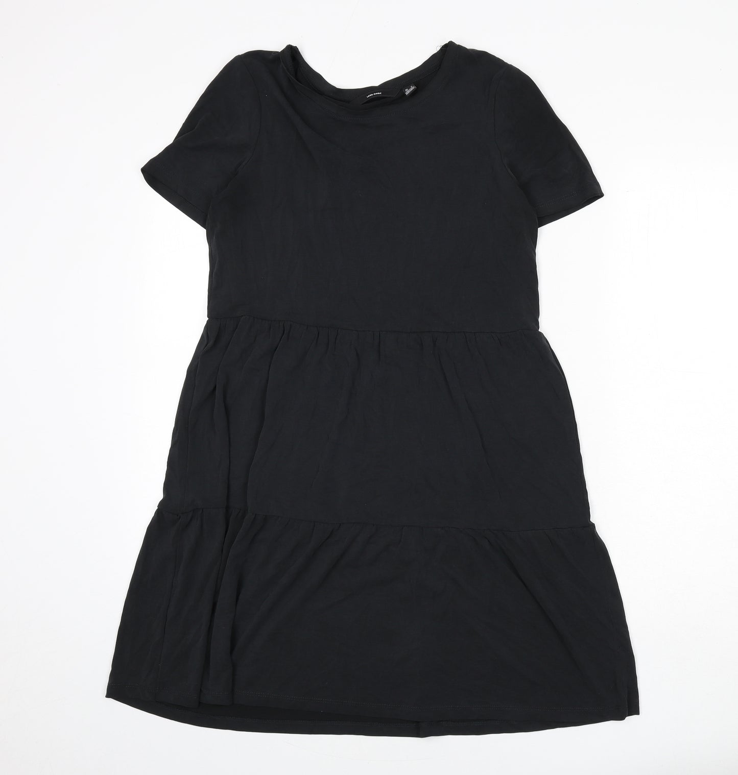 VERO MODA Womens Black Modal A-Line Size M Round Neck Pullover