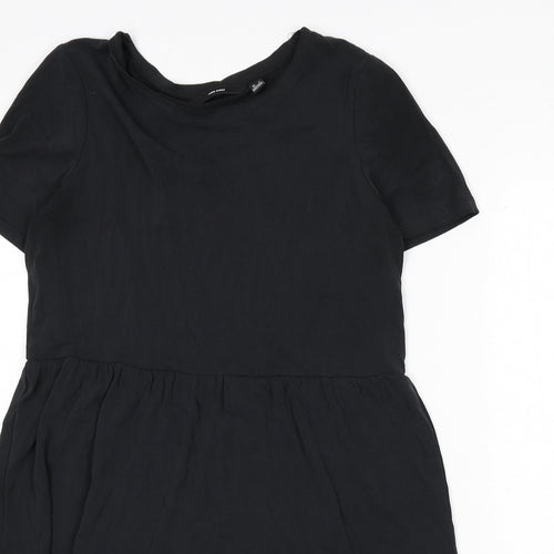 VERO MODA Womens Black Modal A-Line Size M Round Neck Pullover