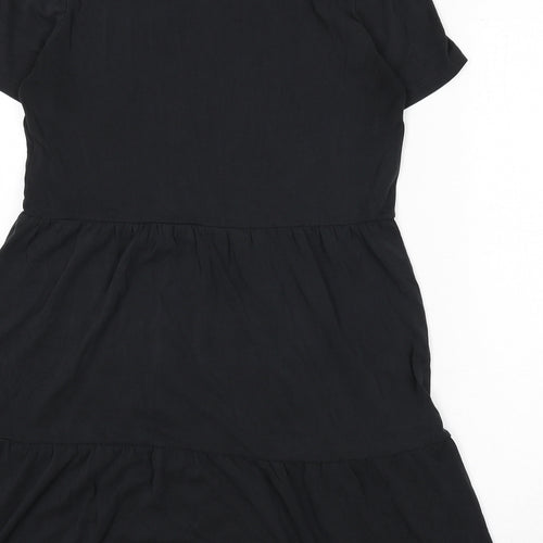 VERO MODA Womens Black Modal A-Line Size M Round Neck Pullover