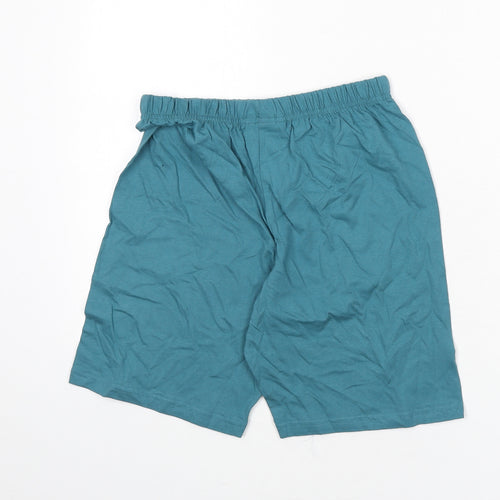 Marks and Spencer Boys Blue Solid 100% Cotton Sleep Shorts Size 11-12 Years Pullover - Pokemon, Pikachu