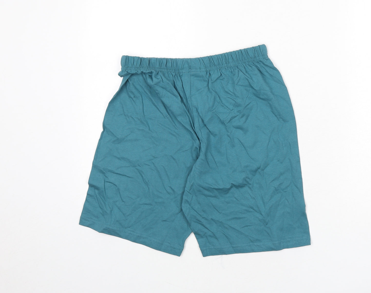 Marks and Spencer Boys Blue Solid 100% Cotton Sleep Shorts Size 11-12 Years Pullover - Pokemon, Pikachu