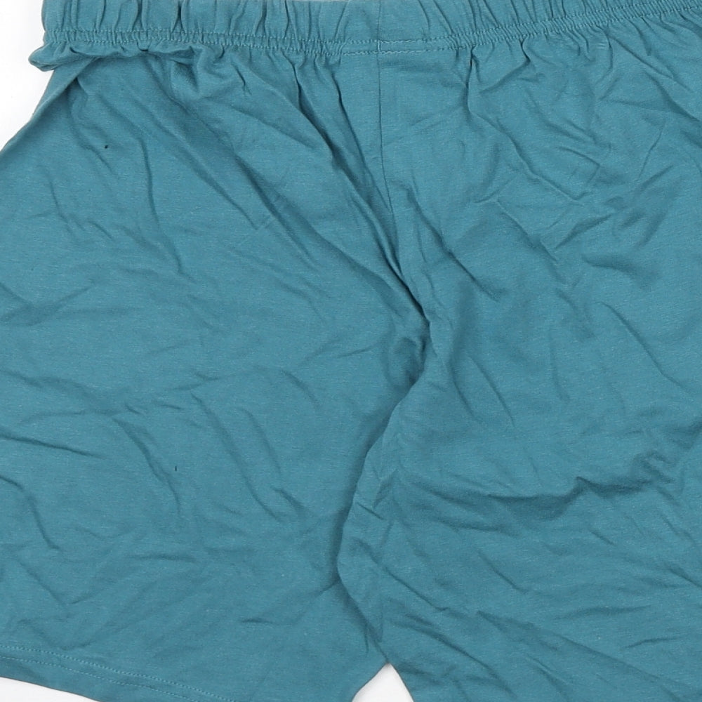 Marks and Spencer Boys Blue Solid 100% Cotton Sleep Shorts Size 11-12 Years Pullover - Pokemon, Pikachu