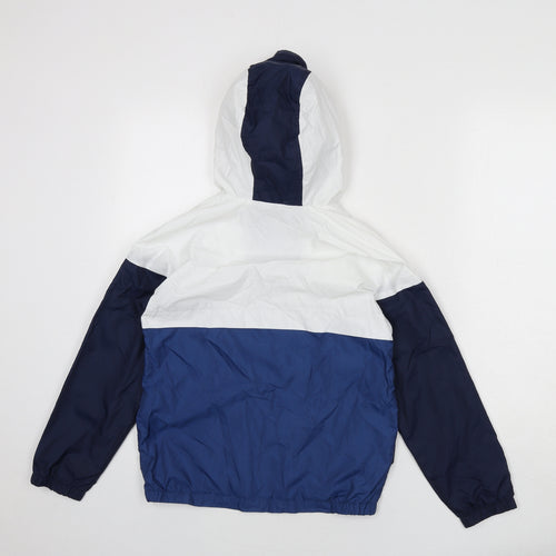 Marks and Spencer Boys Blue Windbreaker Coat Size 9-10 Years Zip
