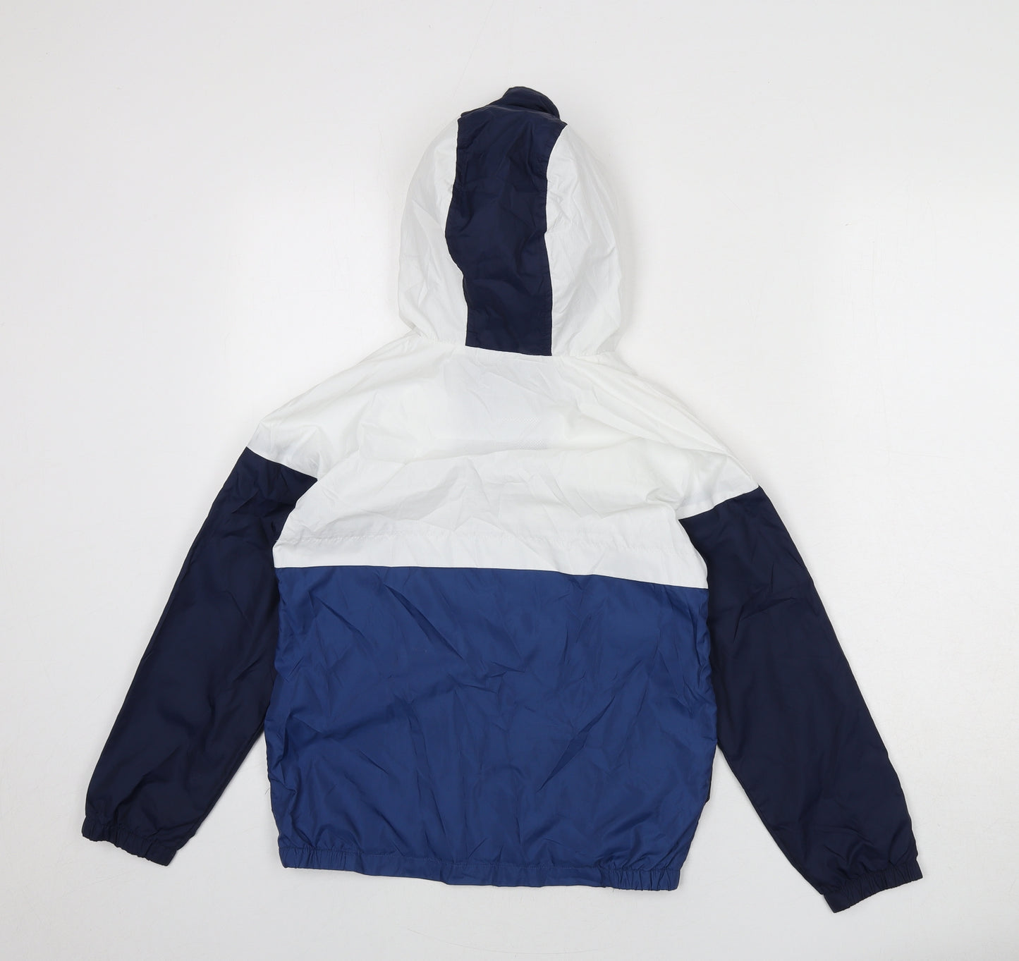 Marks and Spencer Boys Blue Windbreaker Coat Size 9-10 Years Zip