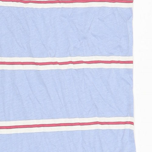Marks and Spencer Womens Blue Striped Cotton Tank Dress Size S Round Neck Pullover