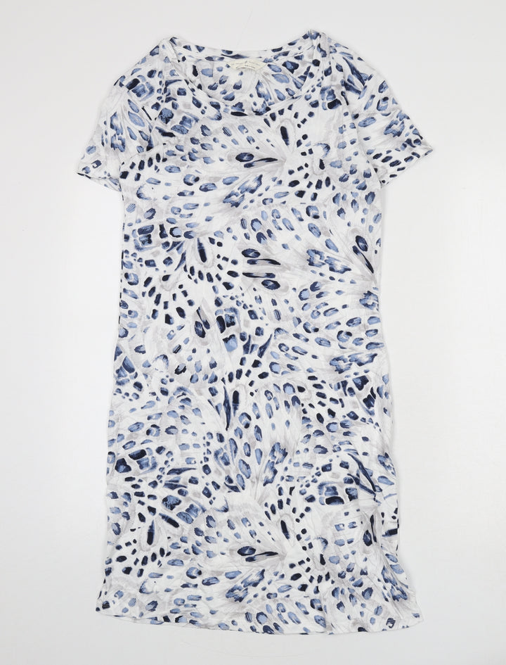 Marks and Spencer Womens Multicoloured Geometric Cotton Top Dress Size XS