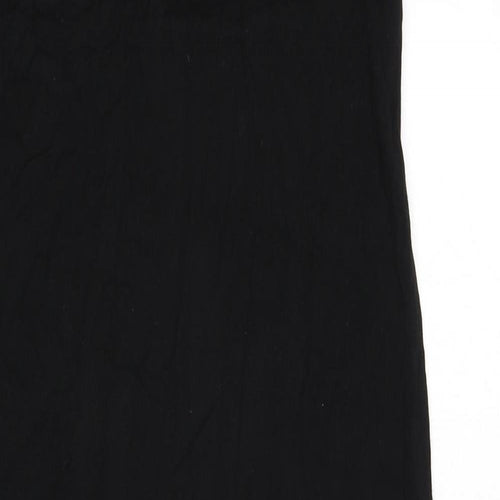 H&M Womens Black Viscose Bodycon Size XS Scoop Neck Pullover