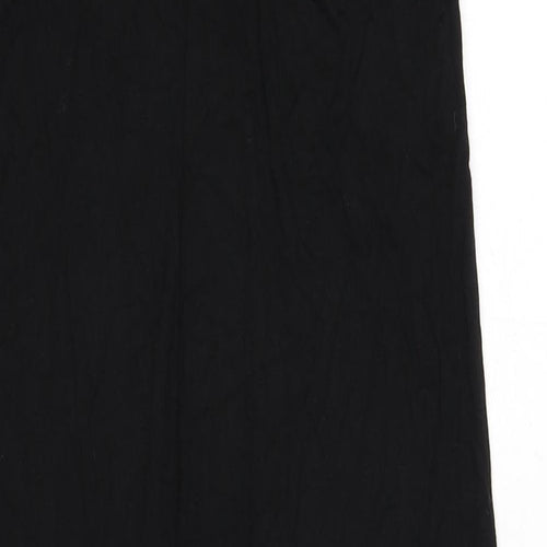 H&M Womens Black Viscose Bodycon Size XS Scoop Neck Pullover