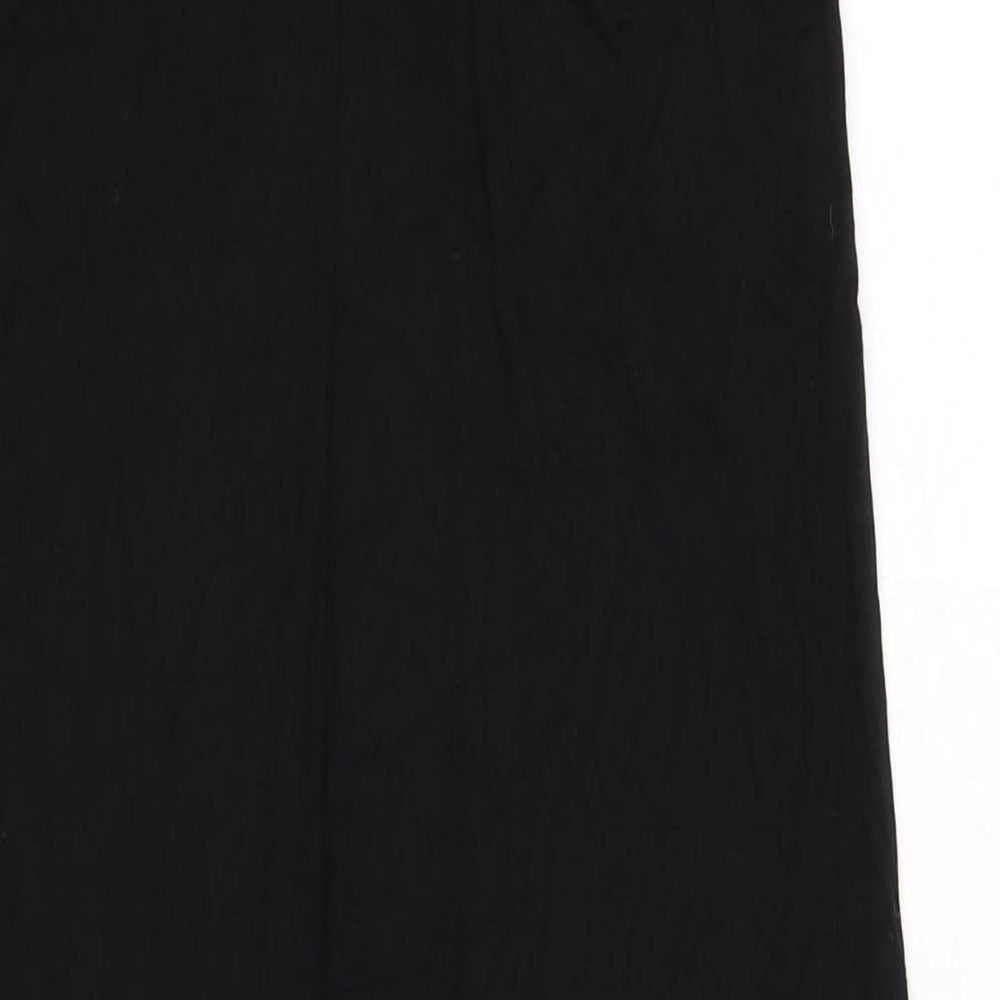 H&M Womens Black Viscose Bodycon Size XS Scoop Neck Pullover