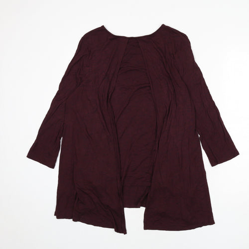 Principles Womens Red Viscose Basic T-Shirt Size 14 Round Neck