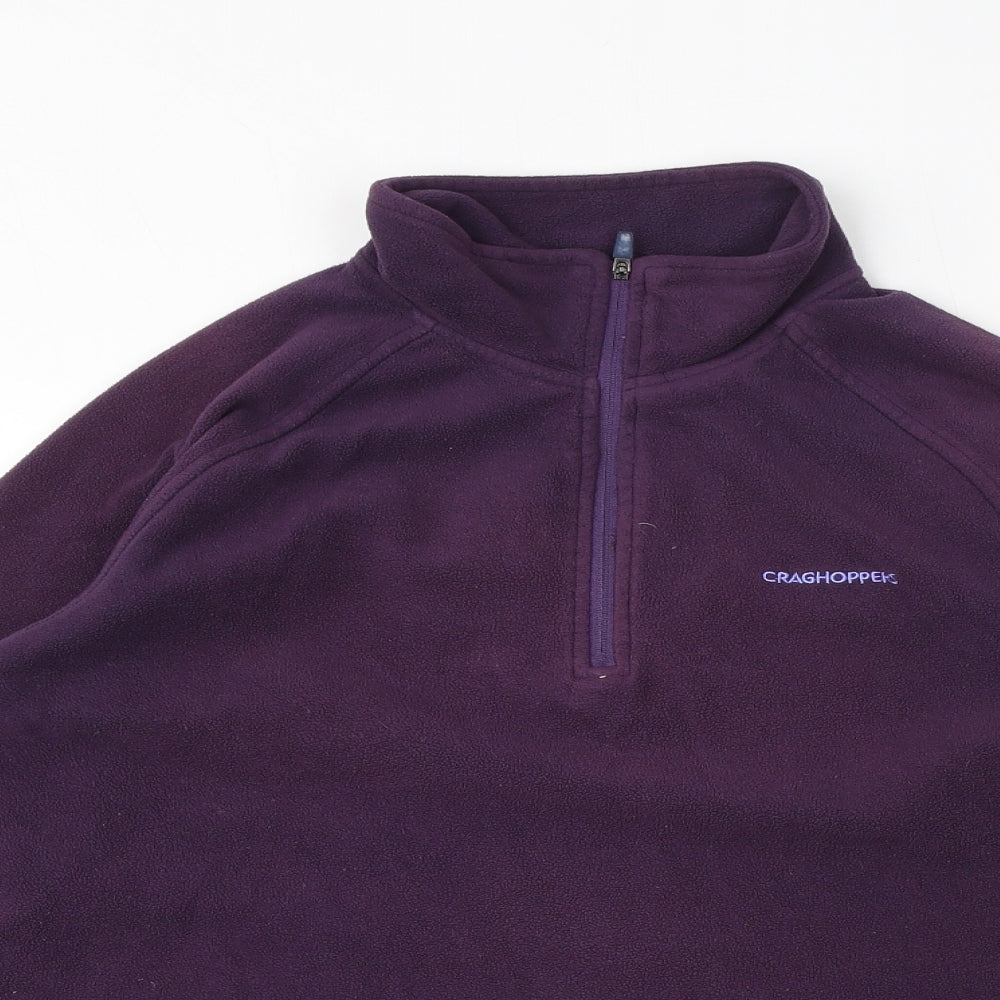 Craghoppers Womens Purple Polyester Pullover Sweatshirt Size 12 Pullover