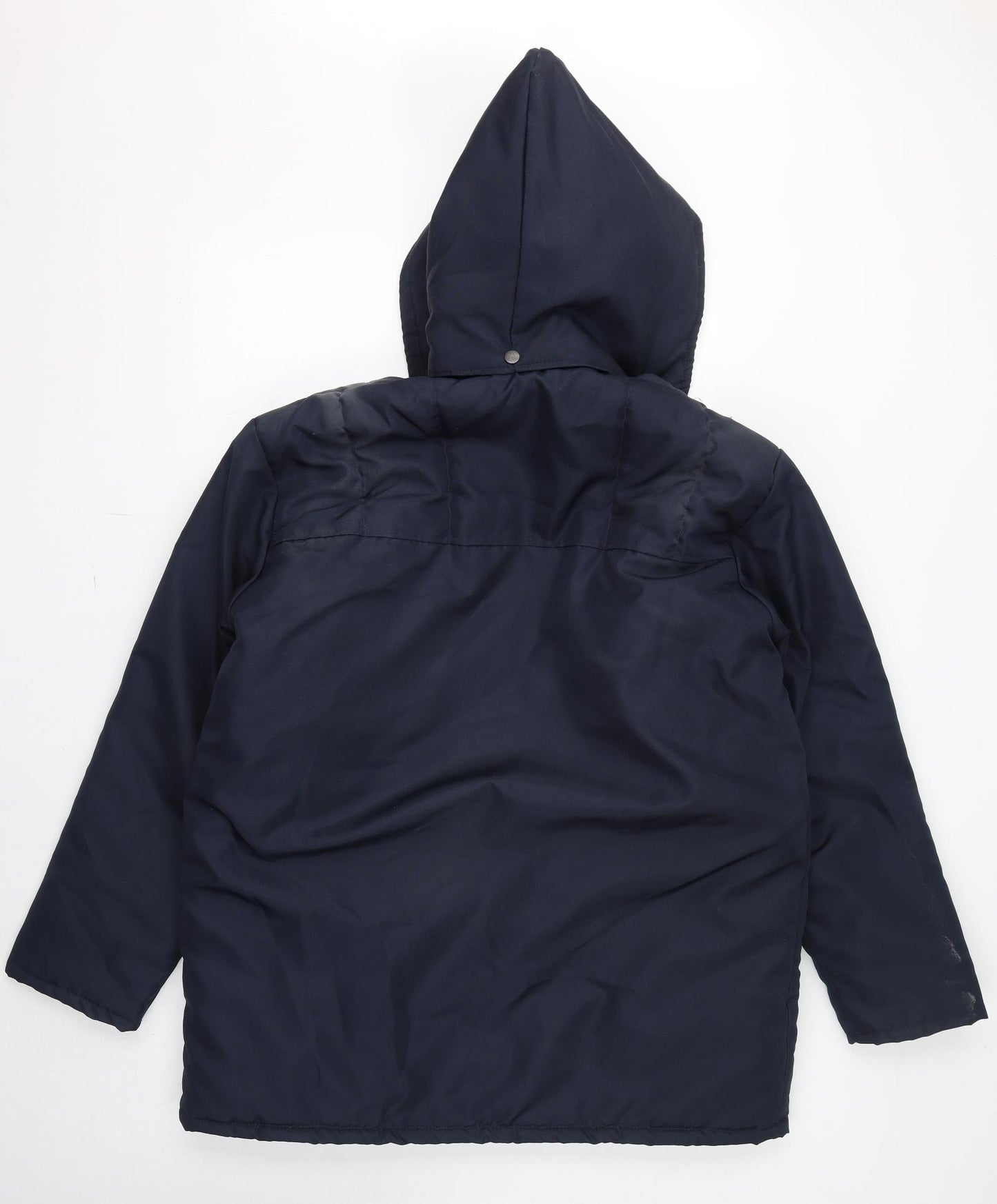 JB Womens Blue Rain Coat Coat Size XL Zip