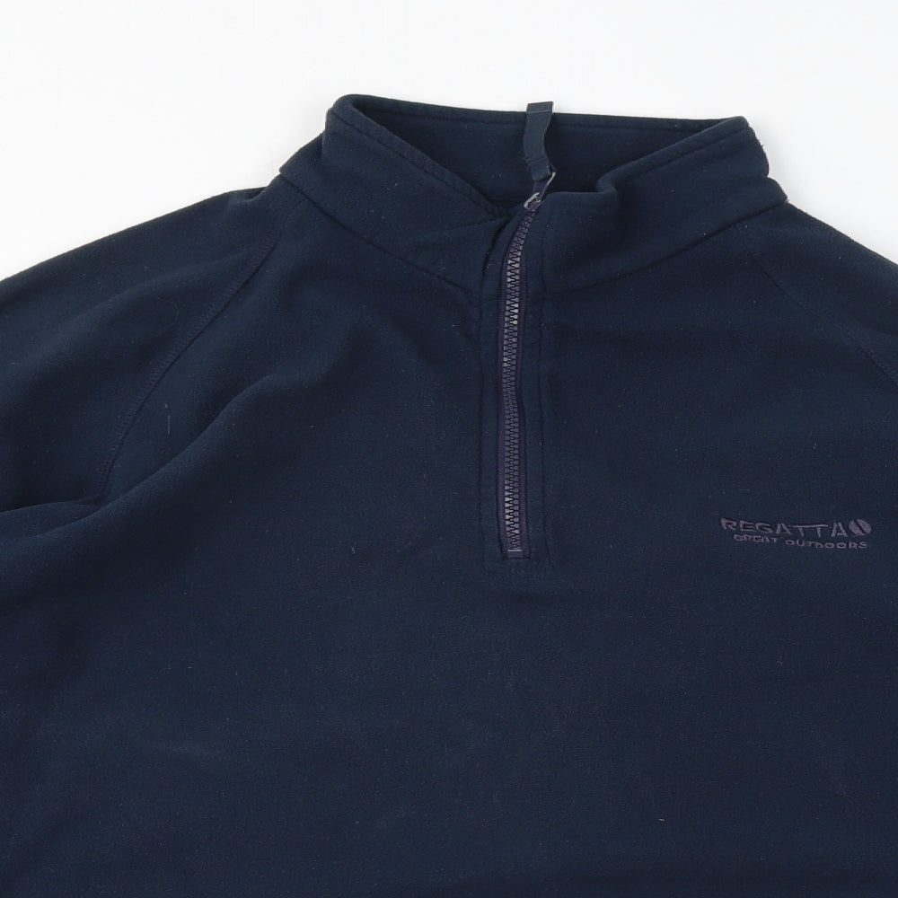 Regatta Womens Blue Polyester Pullover Sweatshirt Size 10 Pullover