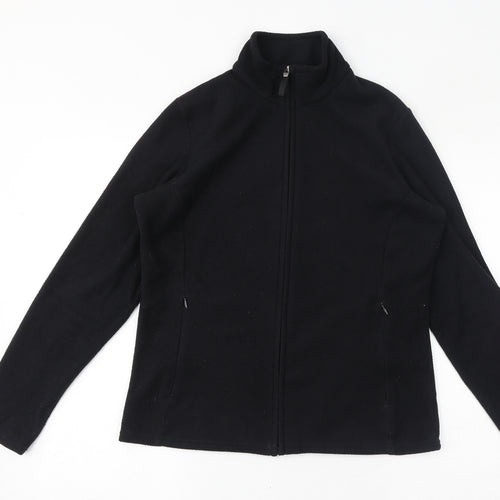 Marks and Spencer Womens Black Jacket Size 14 Zip