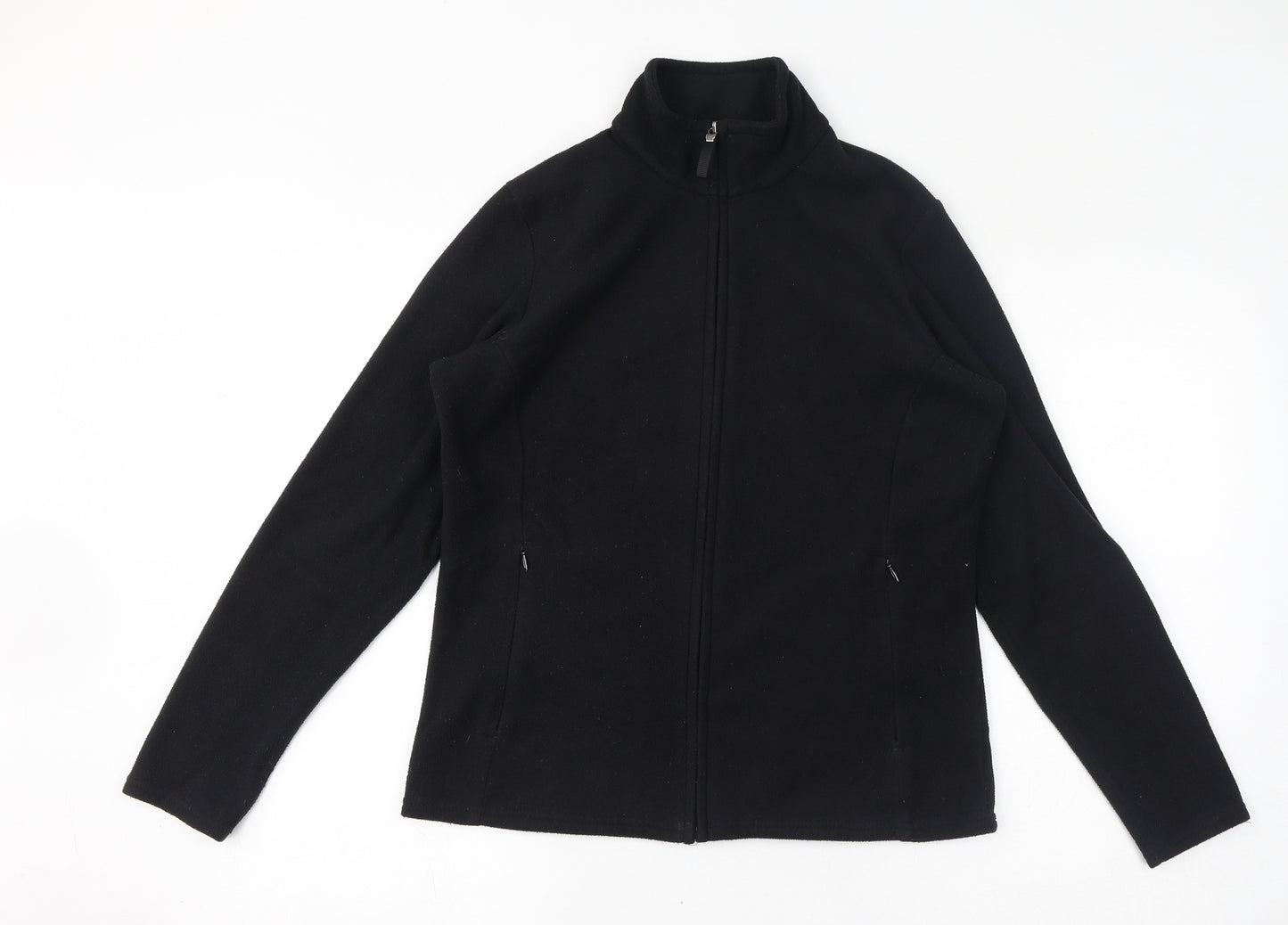 Marks and Spencer Womens Black Jacket Size 14 Zip
