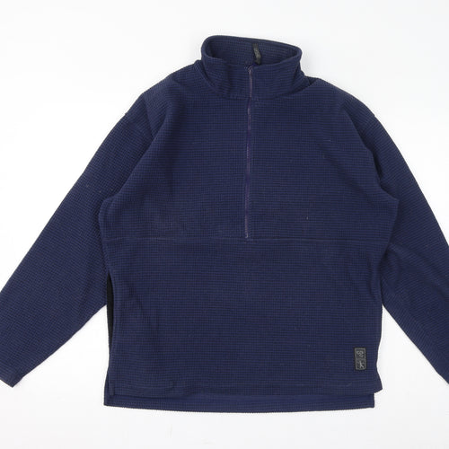 Montu Mens Blue Polyester Pullover Sweatshirt Size M