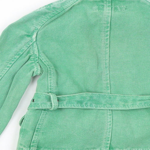 French Connection Girls Green Jacket Size 6 Years Zip