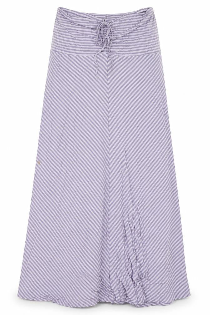 California Womens Purple Striped Viscose Maxi Size L Off the Shoulder Pullover