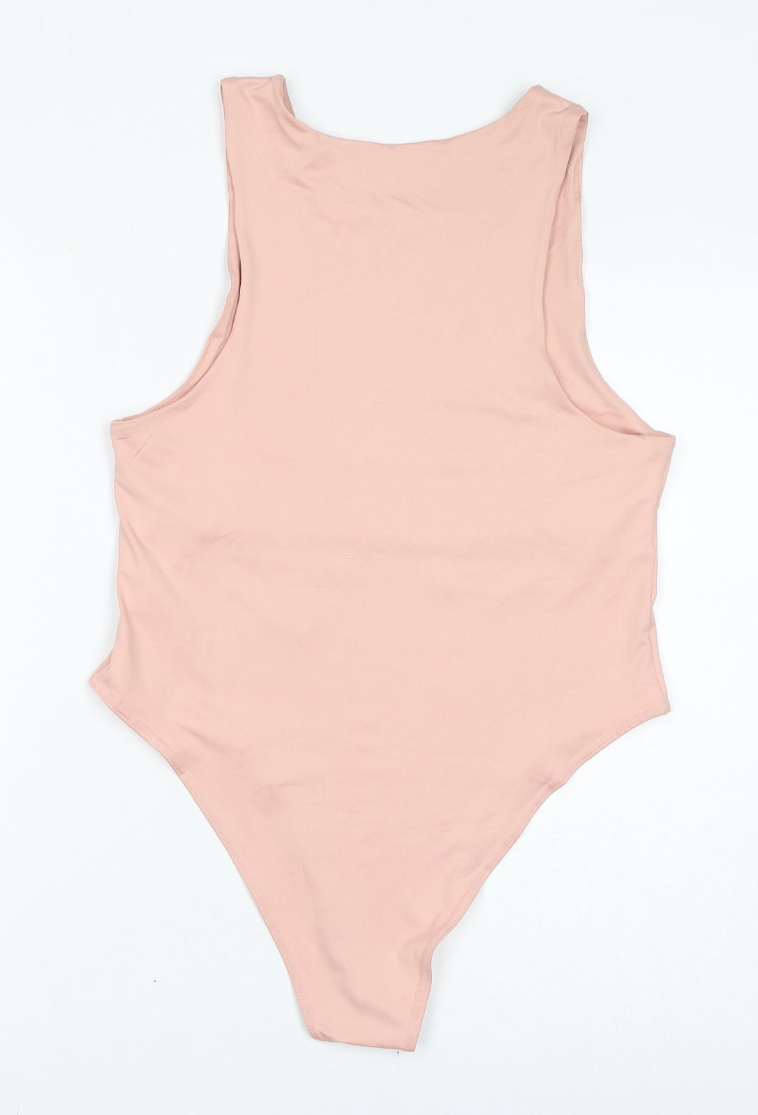 Quiz Womens Pink Polyester Bodysuit One-Piece Size 14 Button