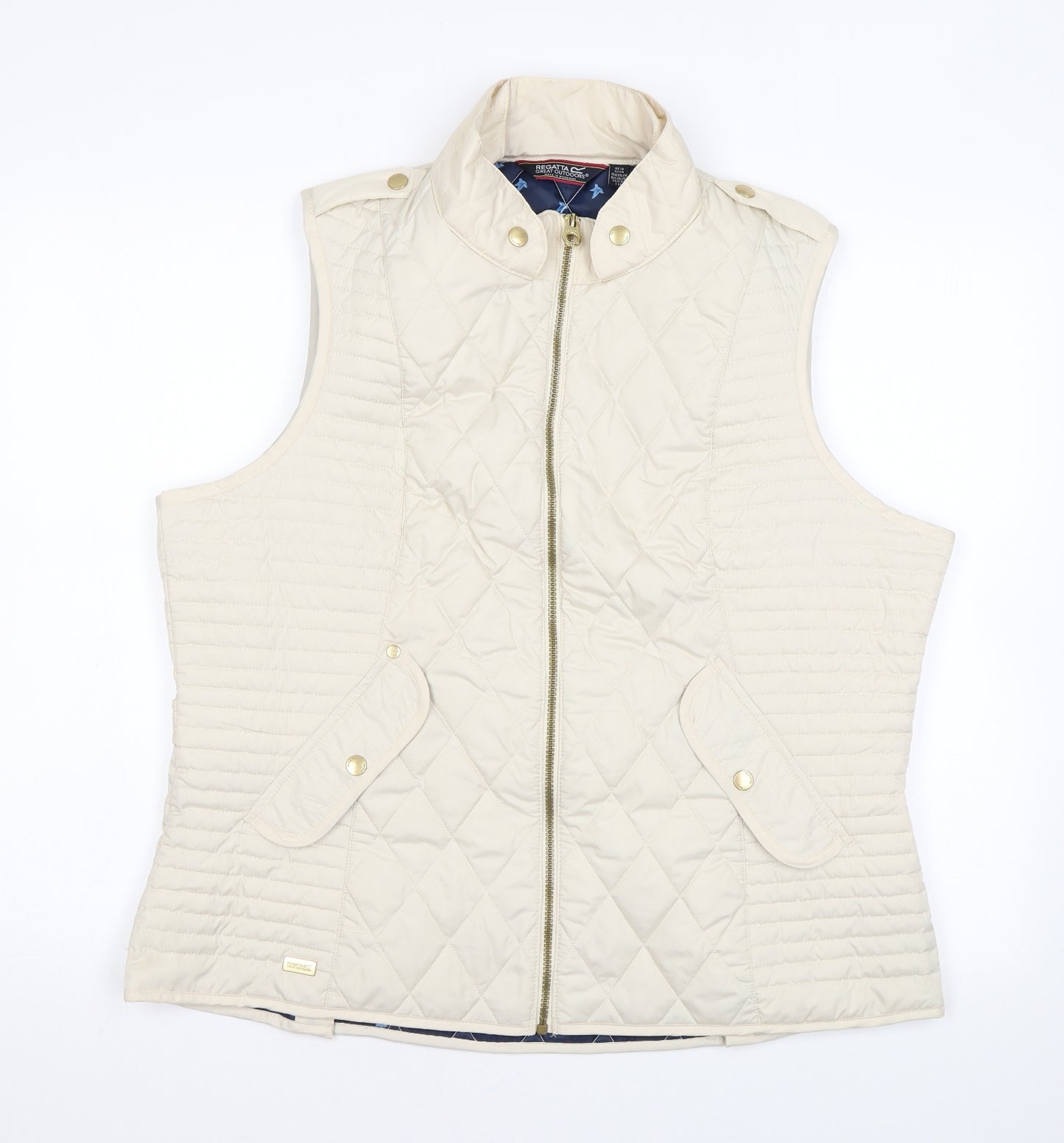 Regatta Womens Beige Gilet Coat Size 18 Zip