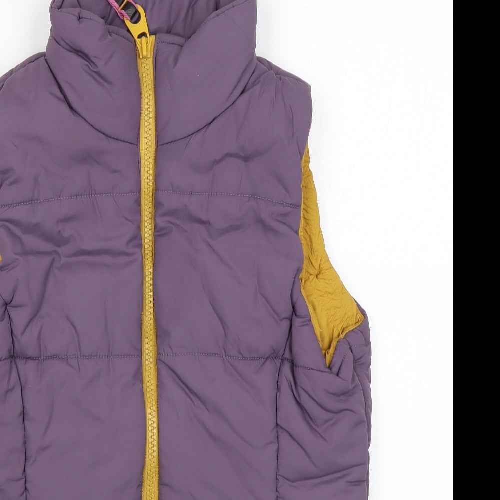 Joules Womens Purple Gilet Coat Size 10 Zip