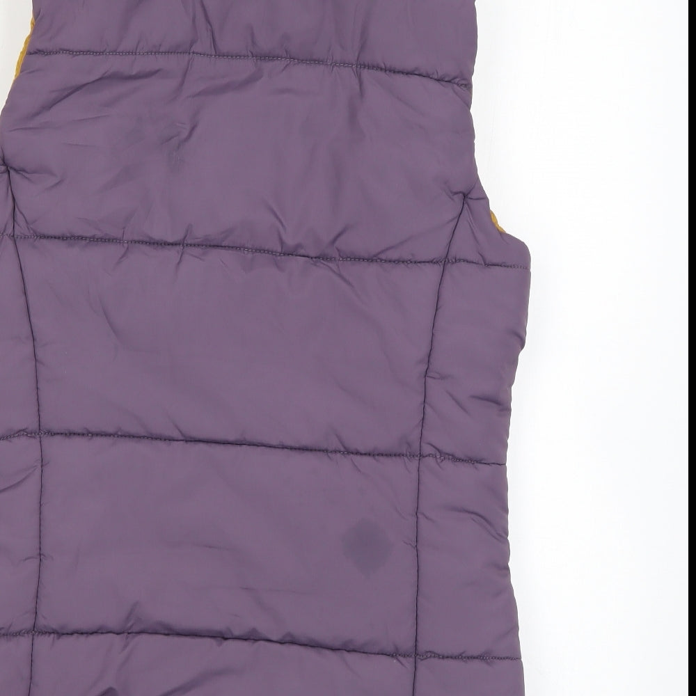 Joules Womens Purple Gilet Coat Size 10 Zip