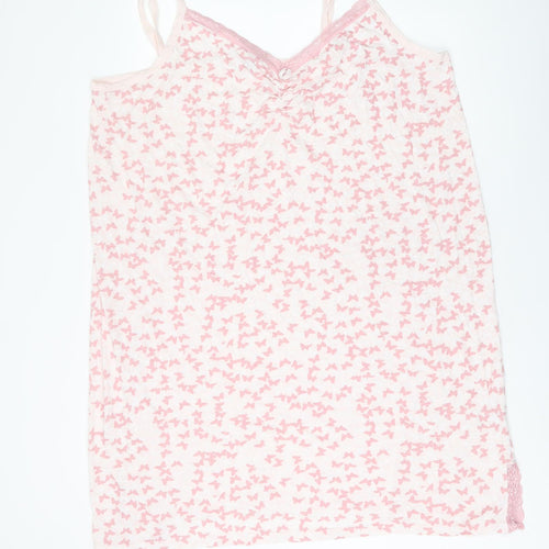 Love Yours Womens Pink Geometric Cotton Cami Dress Size 22 - Size 22-24