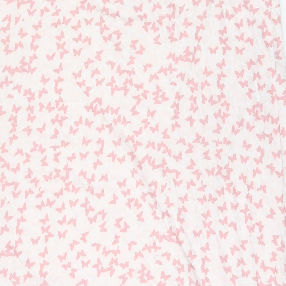 Love Yours Womens Pink Geometric Cotton Cami Dress Size 22 - Size 22-24
