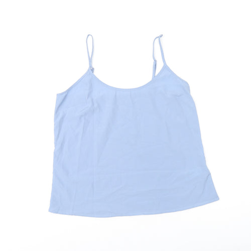 Marks and Spencer Womens Blue Polyester Camisole T-Shirt Size 10 V-Neck