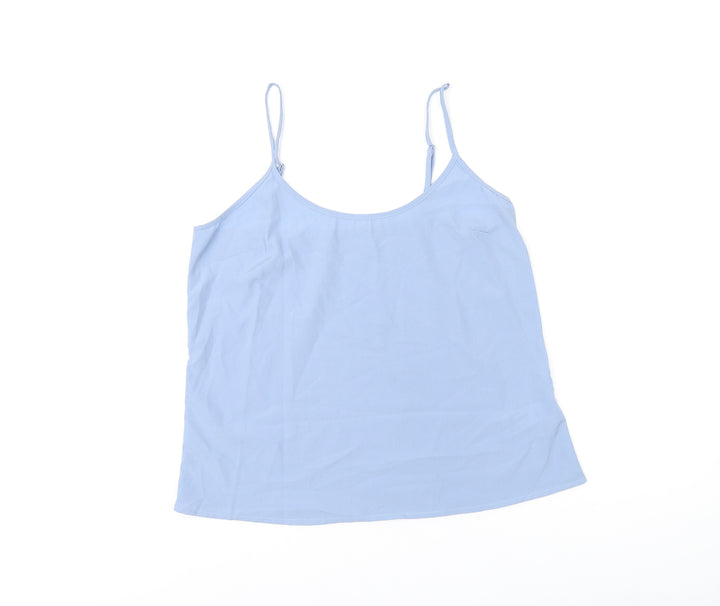 Marks and Spencer Womens Blue Polyester Camisole T-Shirt Size 10 V-Neck