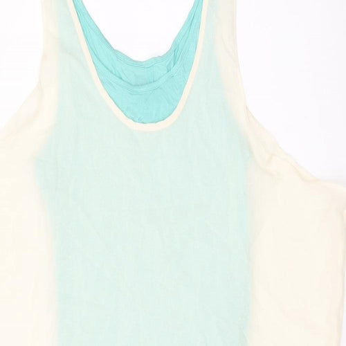 VERO MODA Womens Ivory Polyester Basic T-Shirt Size S Scoop Neck