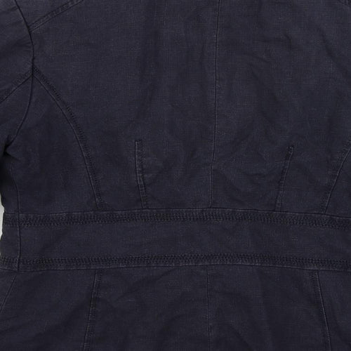 NEXT Womens Blue Jacket Blazer Size 14 Button