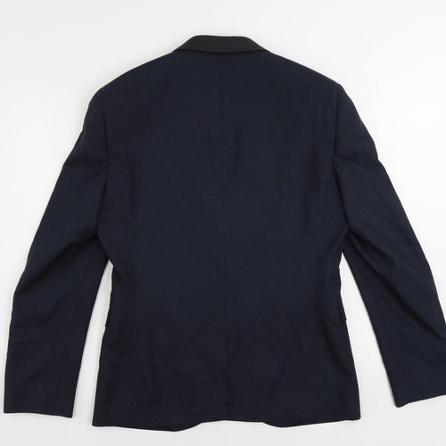 NEXT Mens Blue Polyester Jacket Suit Jacket Size 40 Regular