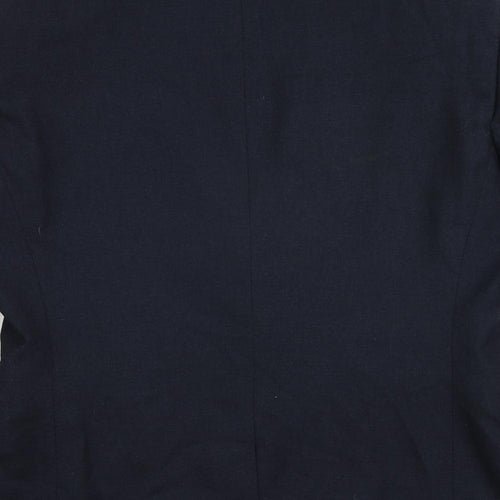 NEXT Mens Blue Polyester Jacket Suit Jacket Size 40 Regular